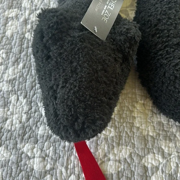 Rachel Zoe Decoratove Snake Pillow Halloween 🎃 🐍 Black Sherpa NWT - Picture 2 of 5